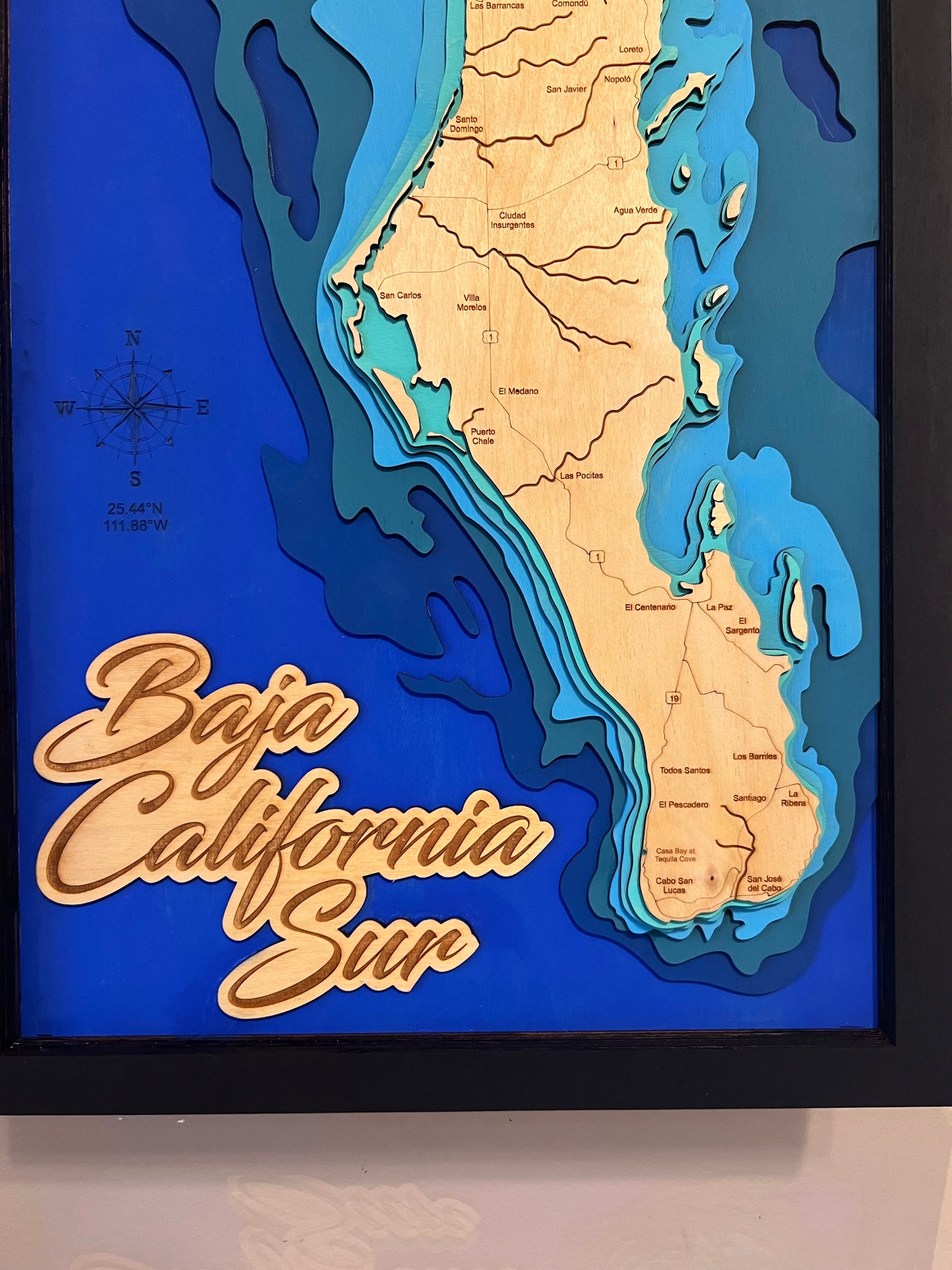 Baja California Surf Layered Map