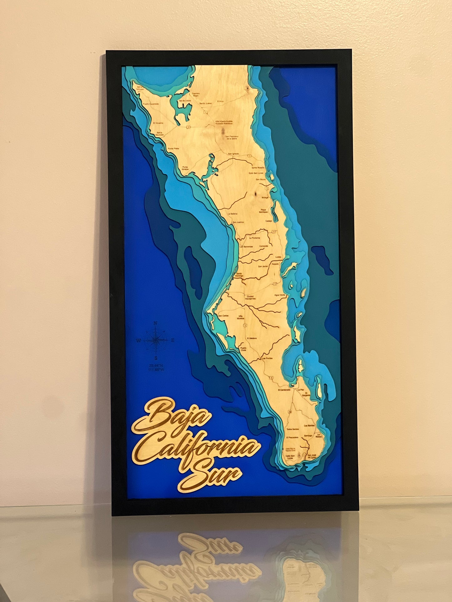 Baja California Surf Layered Map