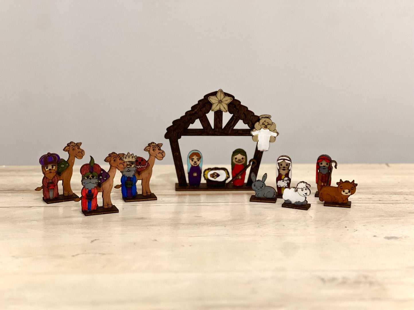 DIY Nativity Scene Paint Kit