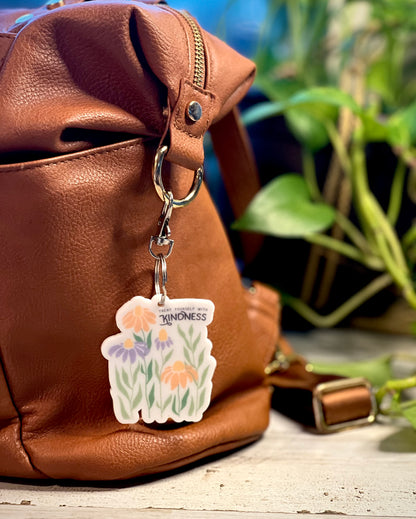 Inspirational Flower Keychains