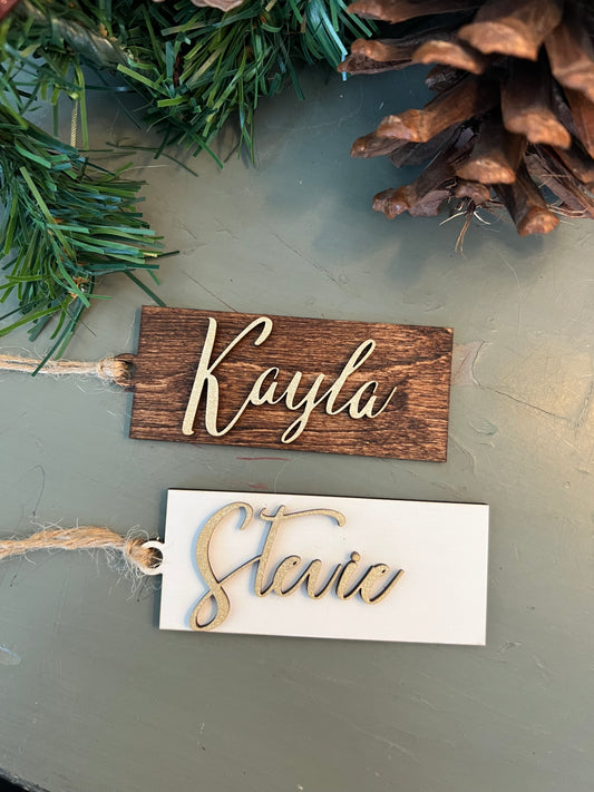 Stocking Name Tags