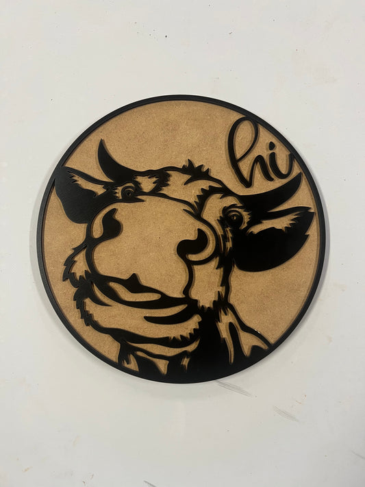 Hi Cow Sign