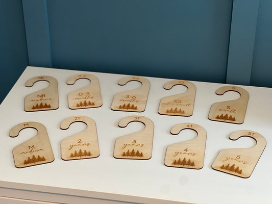 Wooden Nursery Closet Dividers