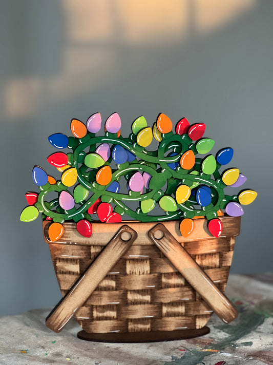 Christmas Lights Basket Insert