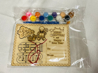 DIY 3D Gingerbread Sled Paint Kit