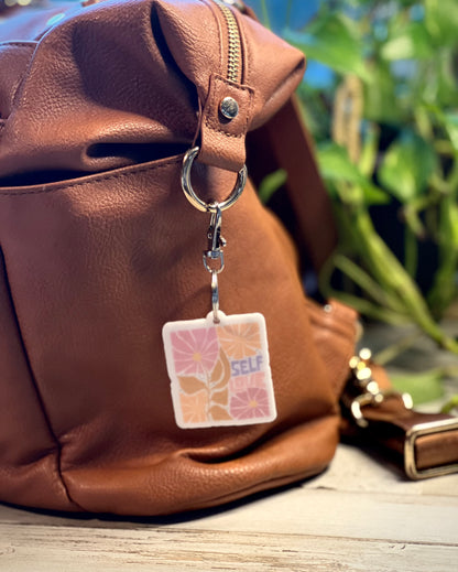 Inspirational Flower Keychains