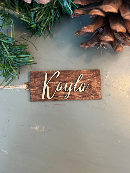 Stocking Name Tags