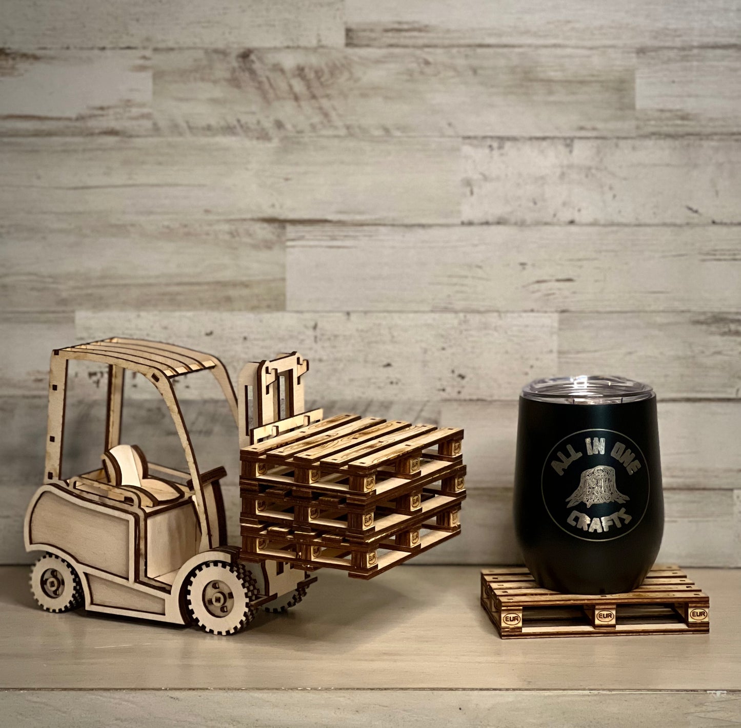 Forklift Drink Coaster Set