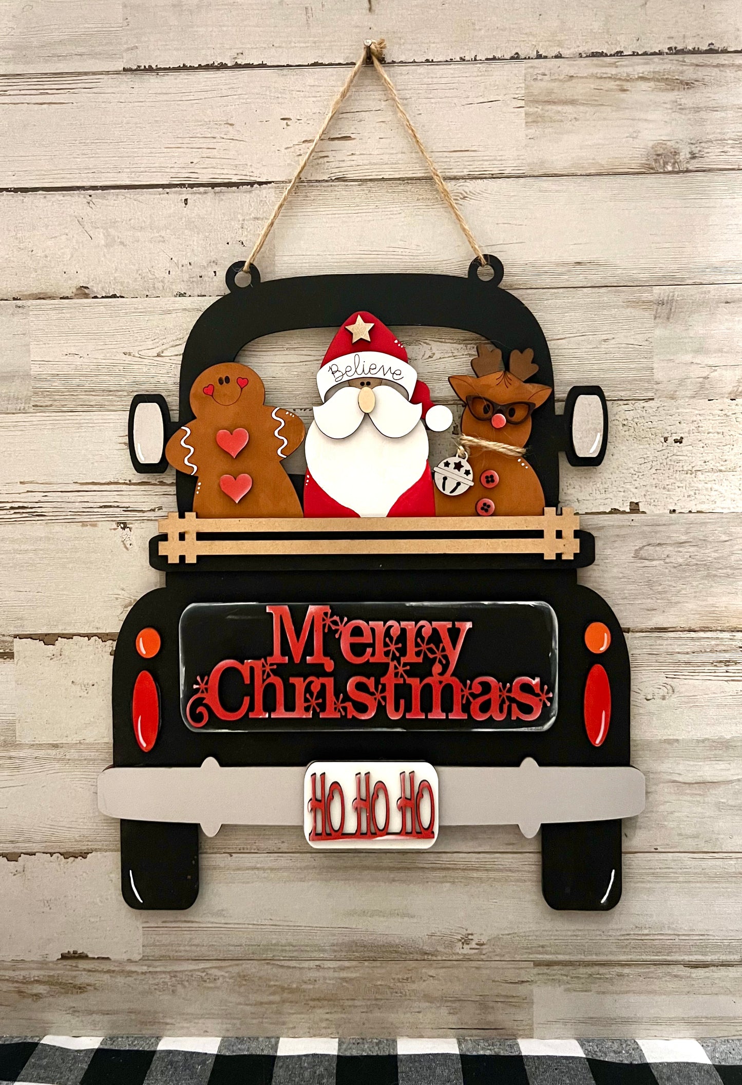 Merry Christmas Truck Insert